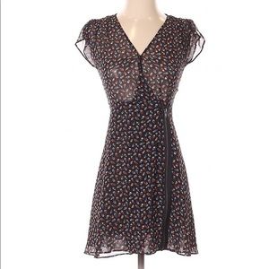 Urban outfitters Reformed flower chiffon zip dress